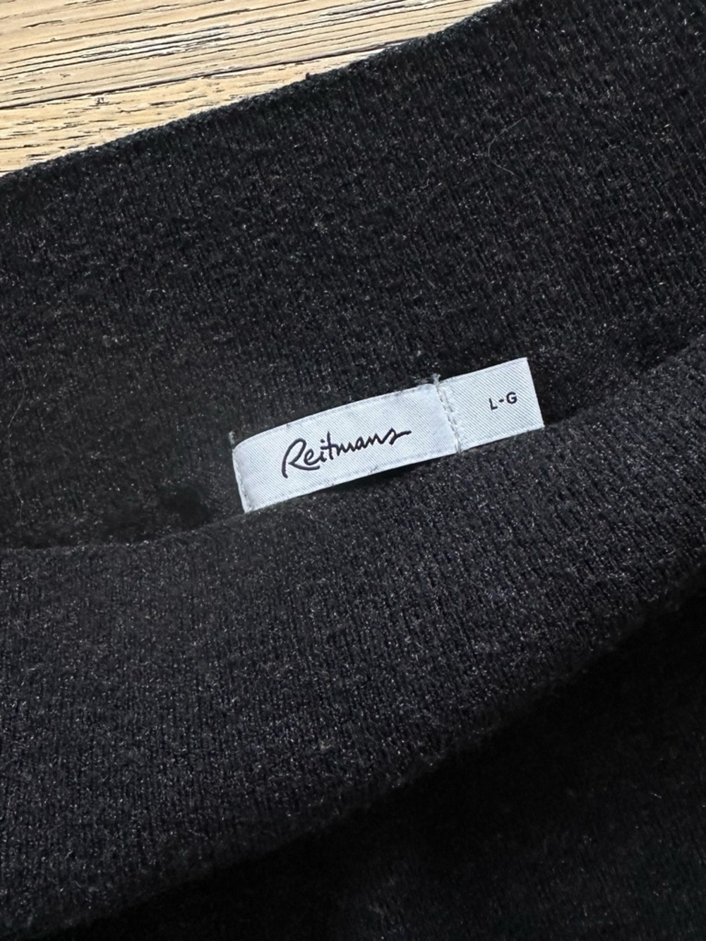 Reitmans Black Boatneck Sweater (US L) - Picture 3 of 3